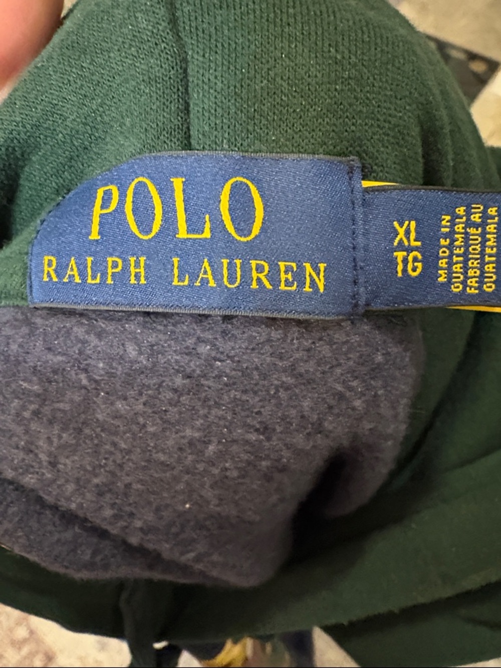 Polo Bear Colorblock Hoodie - Navy, Forest Green & Red - Picture 3 of 8